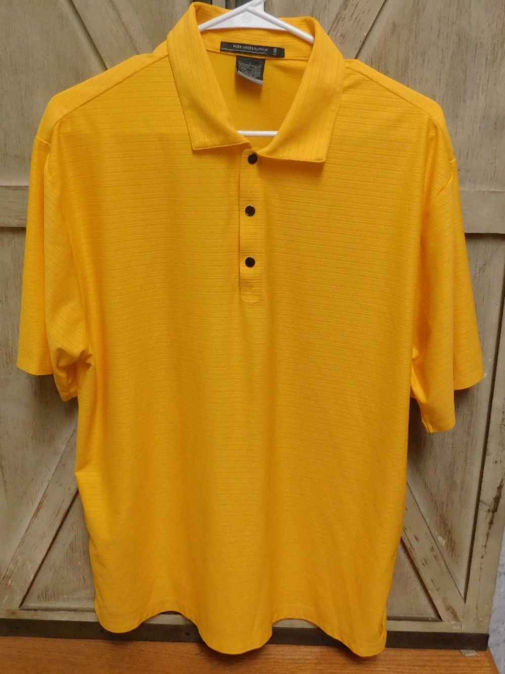 Nike Dri Fit Tiger Woods Platinum Polo sz L